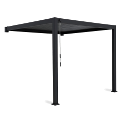 Pergola ścienna ogrodowa na taras Premium Wall 3x4 Anthracite - Gutroof