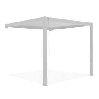 Pergola ścienna ogrodowa na taras Premium Wall 3x4 White Gutroof