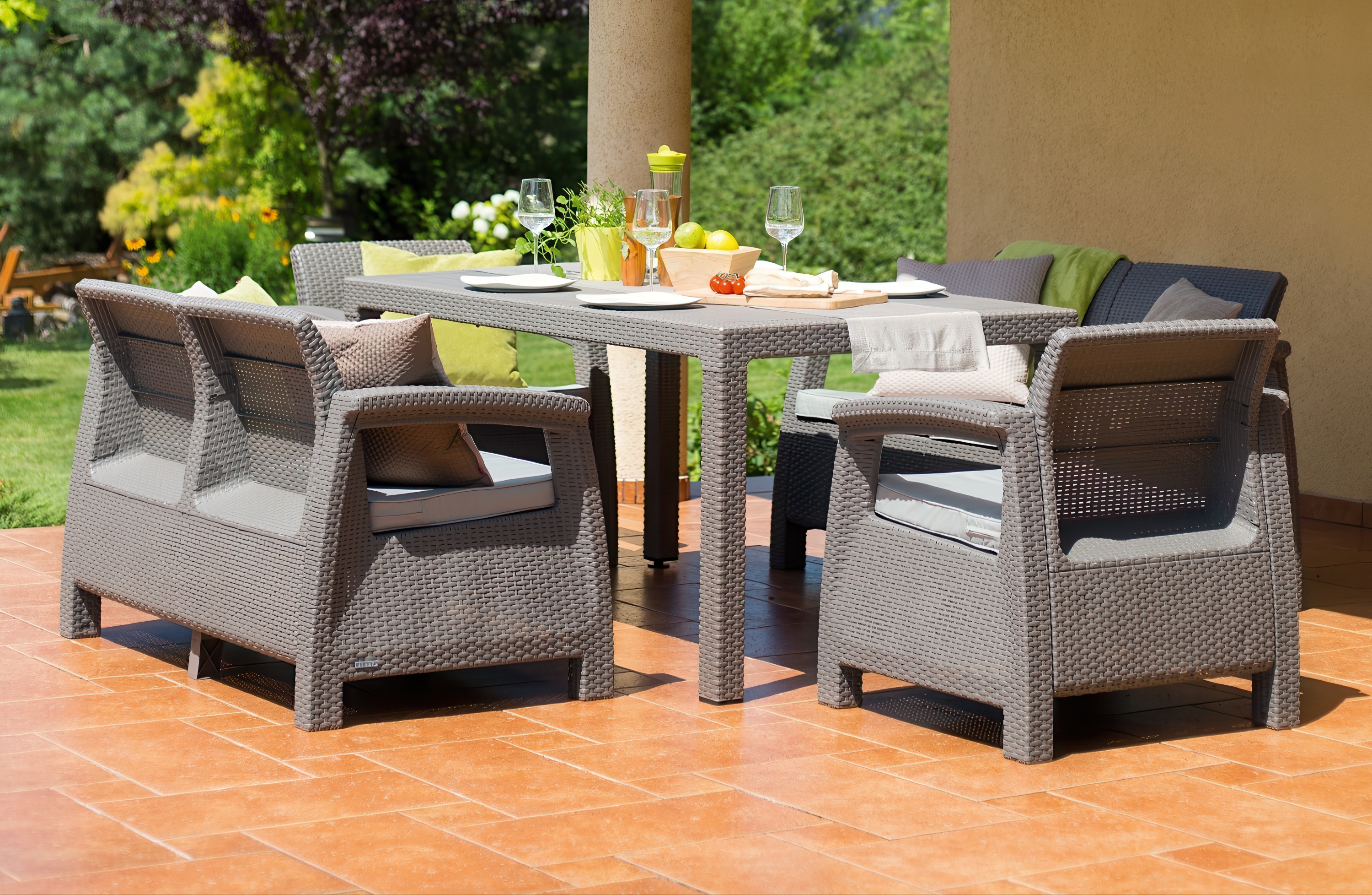 Zestaw ogrodowy CORFU FIESTA II Cappuccino