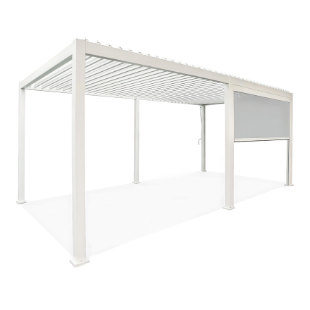 Roleta do pergoli opuszczana Premium White 4m - Gutroof