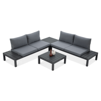 Narożnik ogrodowy Williams Dark Grey - FOCUS GARDEN