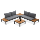 Narożnik ogrodowy WILLIAMS Dark Grey Wood - FOCUS GARDEN