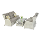 Zestaw technorattanowy TRIVENTO 3 Melange White