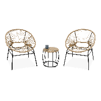 Meble ogrodowe zestaw 2+1 MAYA Beige - FOCUS GARDEN