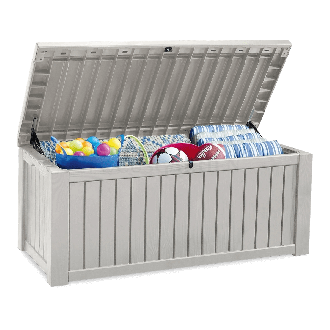 Skrzynia na taras Keter ROCKWOOD BOX 570L w kolorze bieli