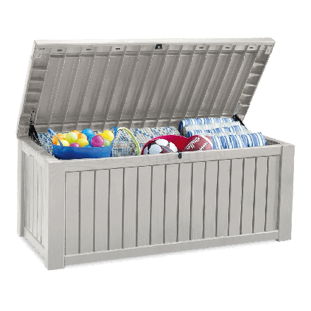 Skrzynia na taras Keter ROCKWOOD BOX 570L w kolorze bieli