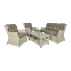 Meble z technorattanu TRIVENTO 2 Melange White