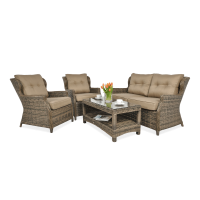 Meble z technorattanu TRIVENTO 2 Brown