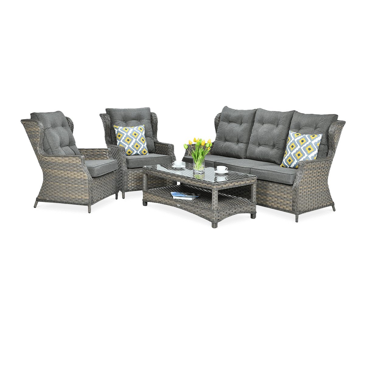 Zestaw technorattanowy TRIVENTO 3 Melange