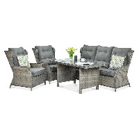 Meble technorattanowe TRIVENTO DINING 3 Melange