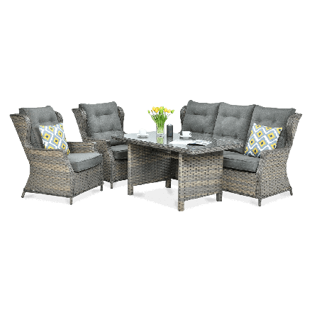 Meble technorattanowe TRIVENTO DINING 3 Melange