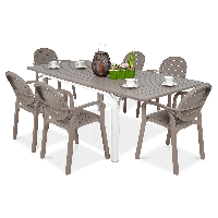 Zestaw ogrodowy Nardi PALMA/ALLORO - 6/140 Tortora