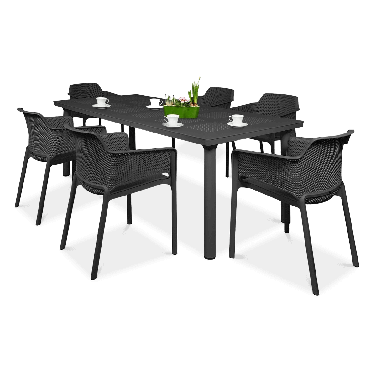 Zestaw ogrodowy Nardi NET/LIBECCIO 6+1 Antracite