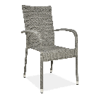 Krzesło z technorattanu FIESTA szare