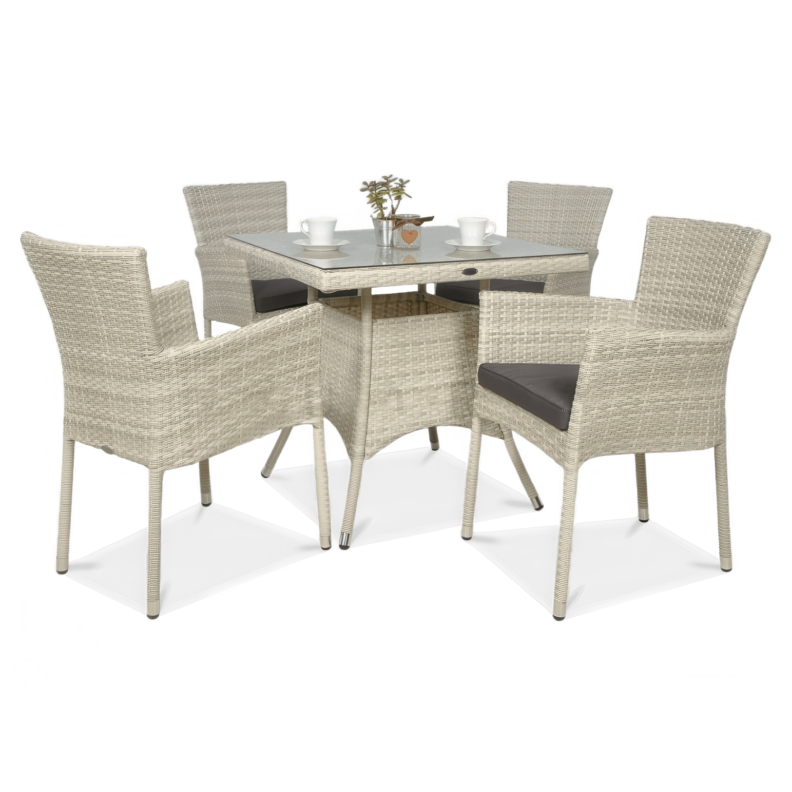 Zestaw z Technorattanu LERIDA/LUGO 4+1 White