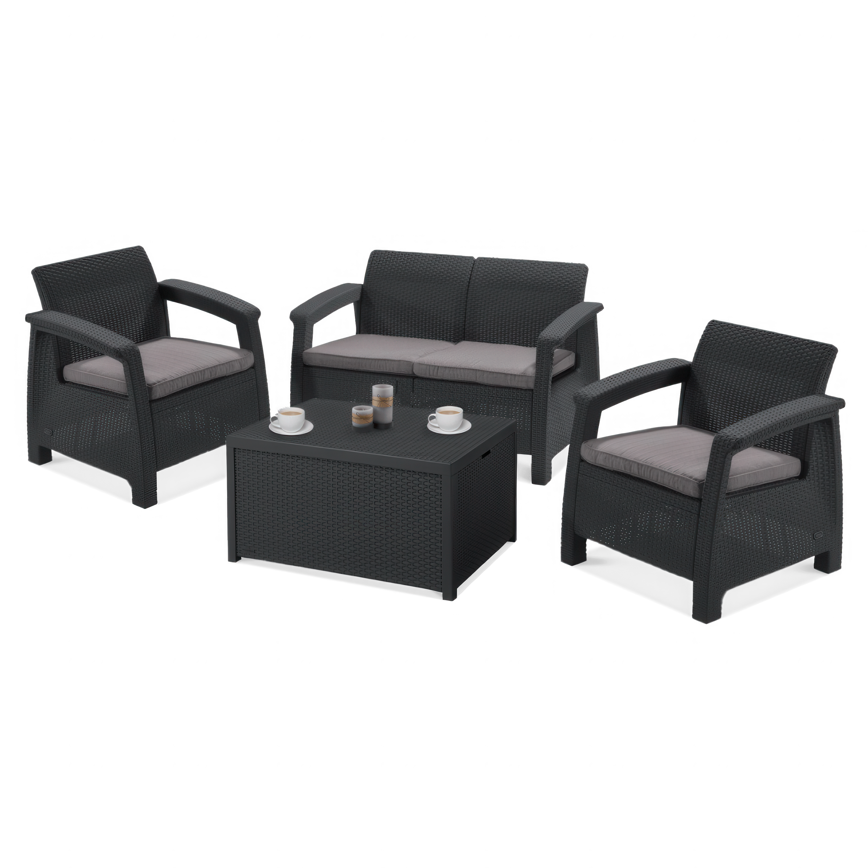 Zestaw ogrodowy CORFU BOX Graphite