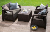 Zestaw ogrodowy CORFU BOX Brown