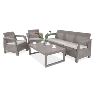 Zestaw ogrodowy CORFU MAX 3 Cappuccino