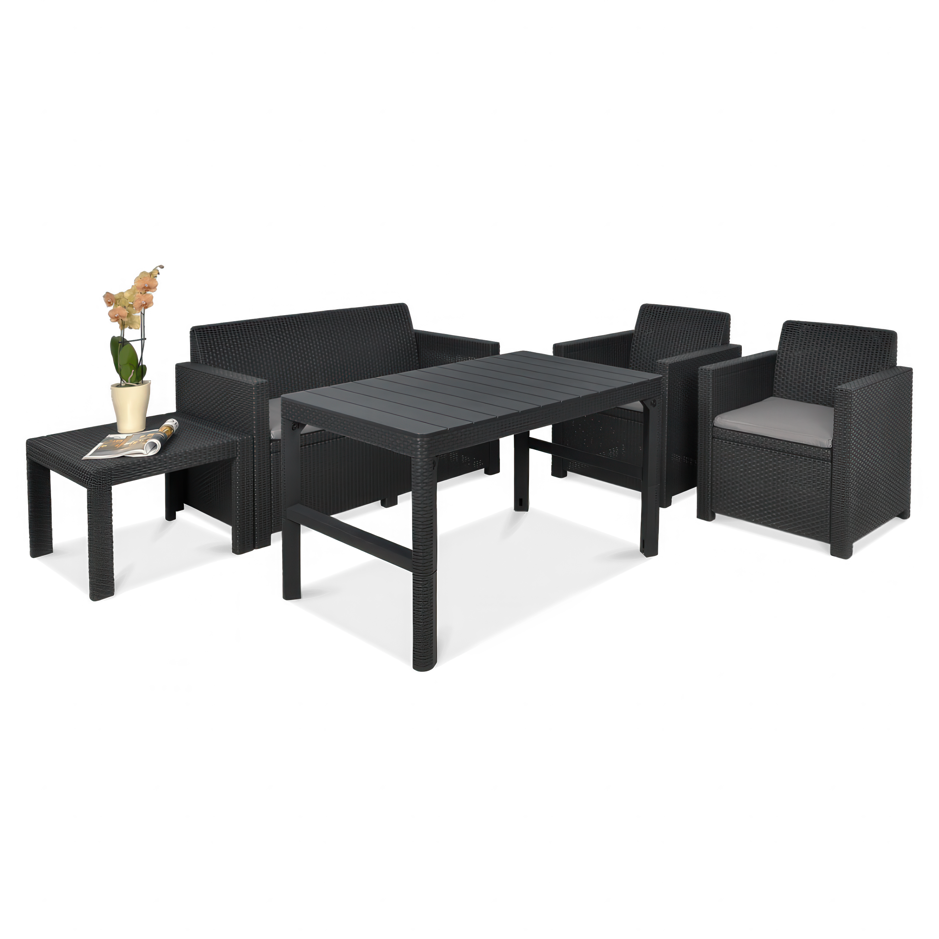 Zestaw ogrodowy ALABAMA QUATTRO Graphite