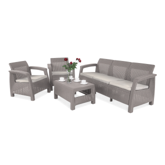 Meble ogrodowe CORFU SET 3 Cappuccino