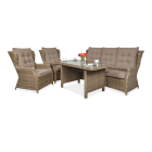 Meble technorattanowe TRIVENTO DINING 3 Brown