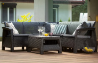 Narożnik ogrodowy CORFU RELAX SET Graphite
