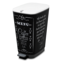 Kosz na odpady z pedałem 45L Coffee Menu - KETER