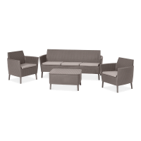 Salemo zestaw mebli ogrodowych 3+1 Cappucino