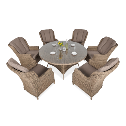 Meble z technorattanu RAVENA Brown