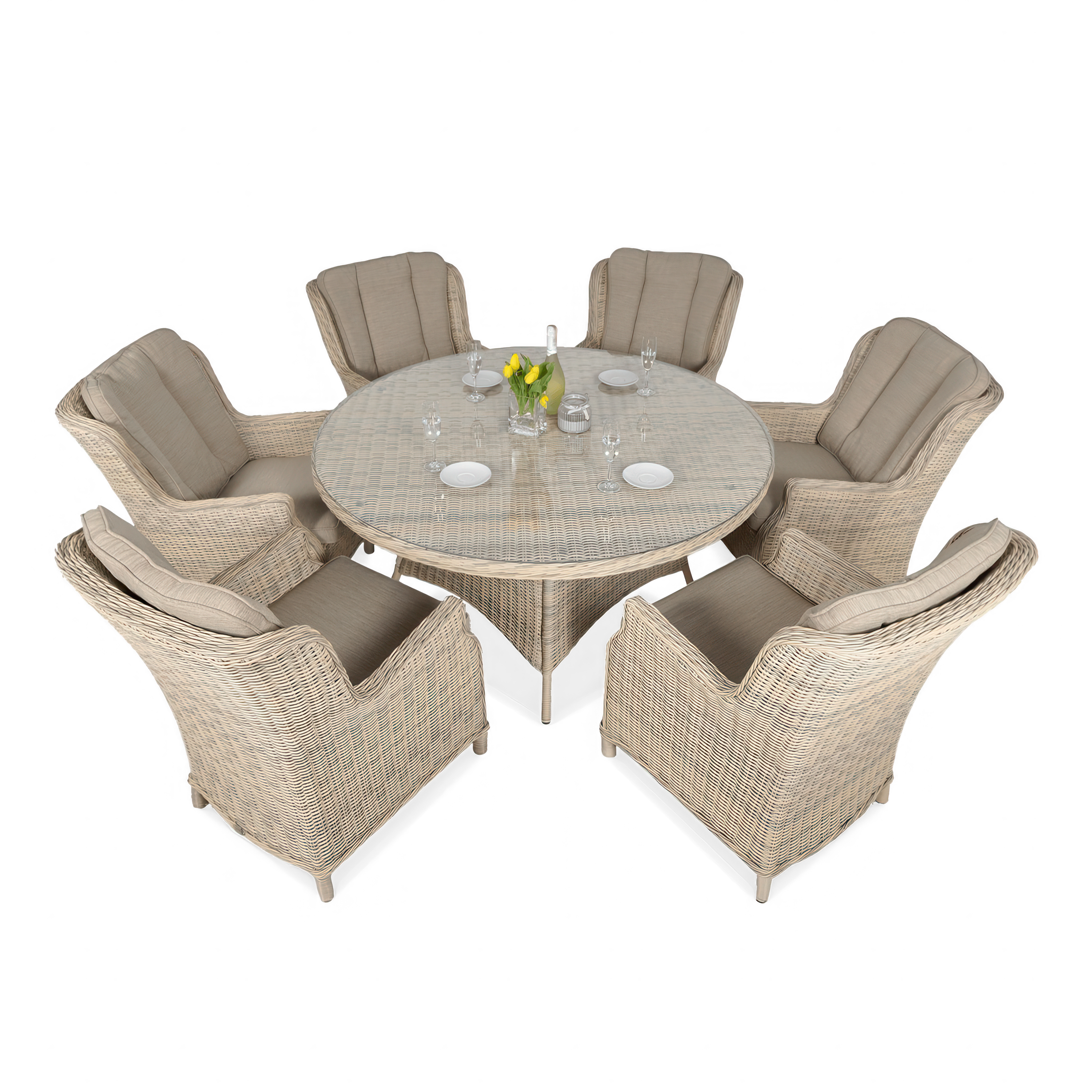 Meble z technorattanu RAVENA Beige