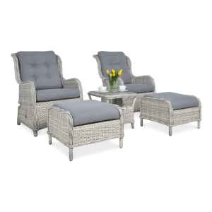 Zestaw wypoczynkowy SIENNA DUO PREMIUM White Grey