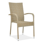Krzesło z technorattanu FIESTA beżowe