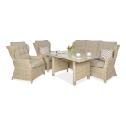 Meble technorattanowe TRIVENTO DINING 3 Beige