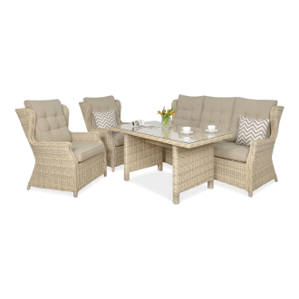 Meble technorattanowe TRIVENTO DINING 3 Beige