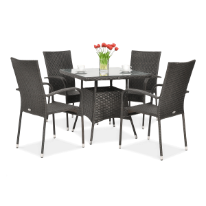 Zestaw ogrodowy technorattan FIESTA/LUGO 4+1 Brown