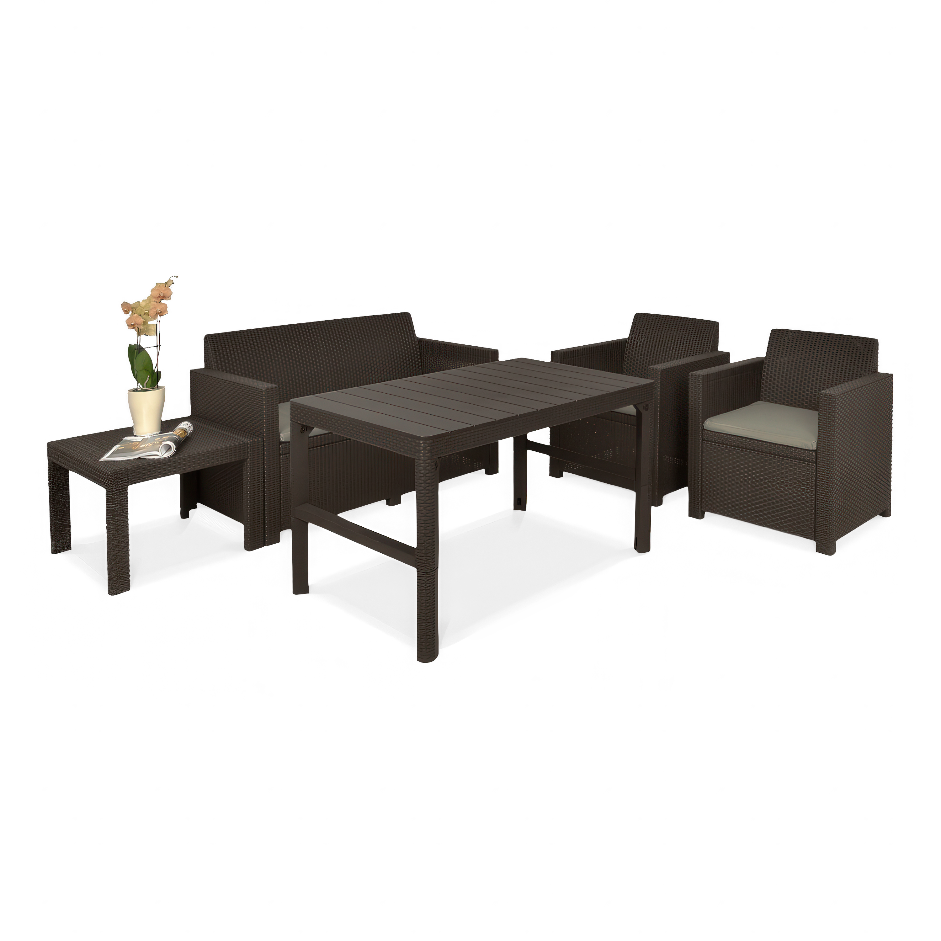 Zestaw ogrodowy ALABAMA QUATTRO Brown