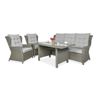 Meble technorattanowe TRIVENTO DINING 3 Grey