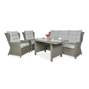 Meble technorattanowe TRIVENTO DINING 3 Grey