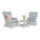 Zestaw wypoczynkowy TRIVENTO DUO White Grey