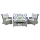 Meble z technorattanu TRIVENTO 2 Grey