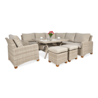 Narożnik z technorattanu TOLEDO DINING Beige