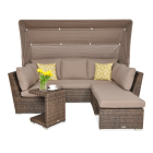 Narożnik technorattanowy CORSO RELAX Brown