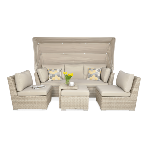 Narożnik modułowy technorattan CORSO RELAX Beige