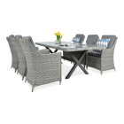 Zestaw mebli z technorattanu NAPOLI 6/200 Stone Grey