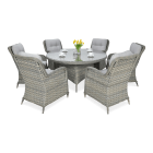 Meble z technorattanu BARCELONA w odcieniach szarości