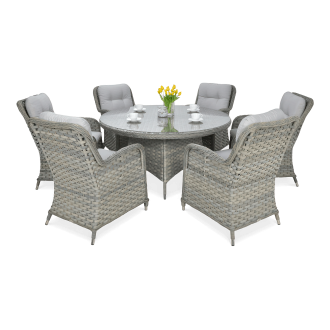 Meble z technorattanu BARCELONA w odcieniach szarości