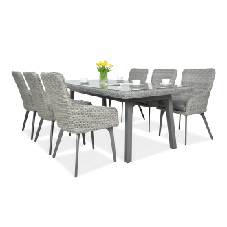 Zestaw z technorattanu MILANO 6/200 Stone Grey