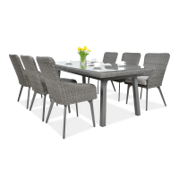 Zestaw z technorattanu MILANO 6/200 Dark Grey