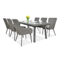 Zestaw z technorattanu MILANO 6/200 Dark Grey