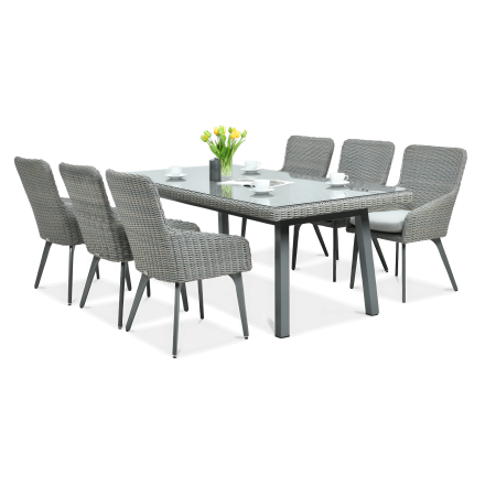 Zestaw z technorattanu MILANO 6/200 Grey